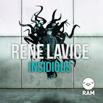 Insidious album by René LaVice - Drum and Bass Cover Art