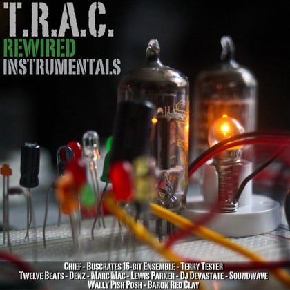 Rewired Instrumentals album by T.R.A.C. - Drum and Bass Cover Art