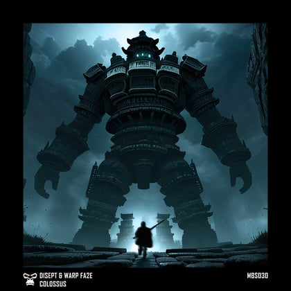 Colossus album by Warp Fa2e - Drum and Bass Cover Art