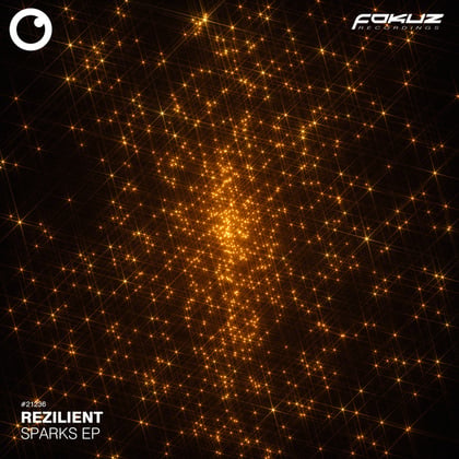 Sparks EP album by Rezilient - Drum and Bass Cover Art