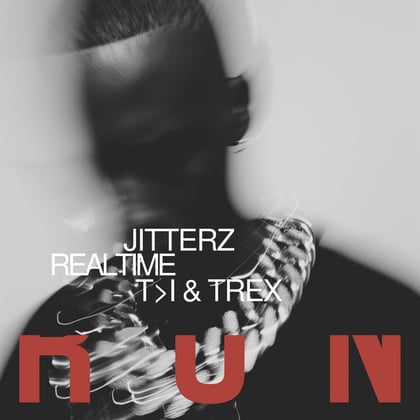 Jitterz / Realtime album by T>I & Trex - Drum and Bass Cover Art