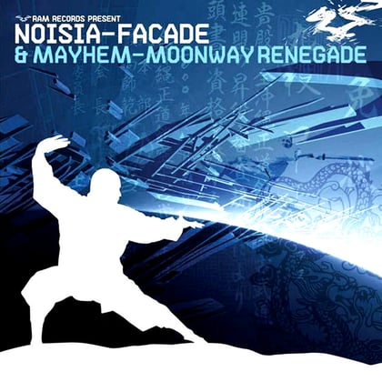 Facade / Moonway Renegade album by The Upbeats, Noisia & Mayhem - Drum and Bass Cover Art
