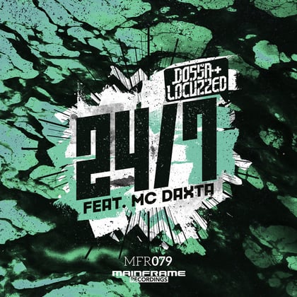 24/7 album by Dossa & Locuzzed - Drum and Bass Cover Art