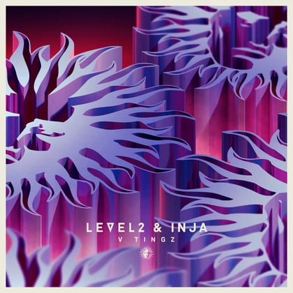 V Tingz album by Level 2 & Inja - Drum and Bass Cover Art