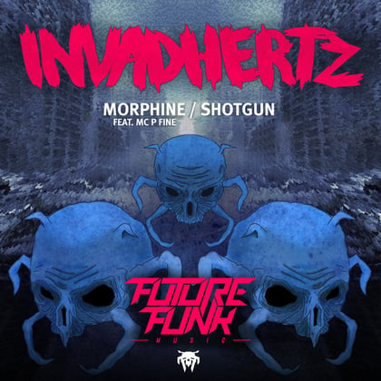 Morphine / Shotgun album by Invadhertz - Drum and Bass Cover Art