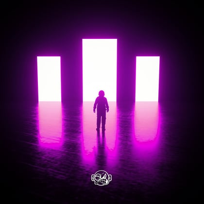 No Goodbye album by AIRGLO, Exile & Big Lou - Drum and Bass Cover Art