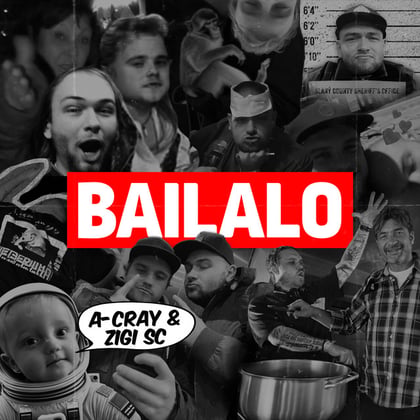Bailalo album by A-Cray - Drum and Bass Cover Art