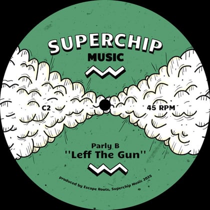 Leff The Gun album by Parly B - Drum and Bass Cover Art