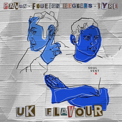 UK Flavour album by IYRE - Drum and Bass Cover Art