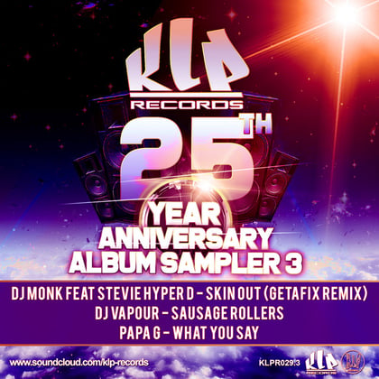 25 Years Of Klp Records , Sampler 3 album by DJ Vapour - Drum and Bass Cover Art