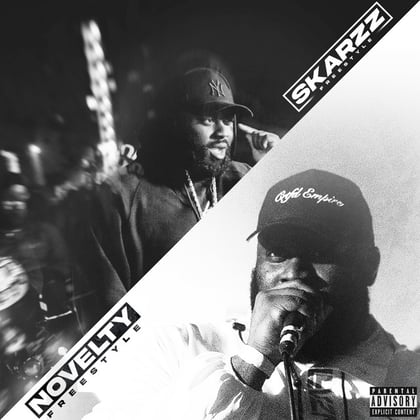 Novelty / Skarzz Freestyle album by P Money - Drum and Bass Cover Art