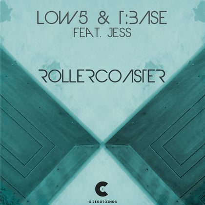 Rollercoaster album by Low5, T:Base & Low 5 & T:Base feat. Jess - Drum and Bass Cover Art