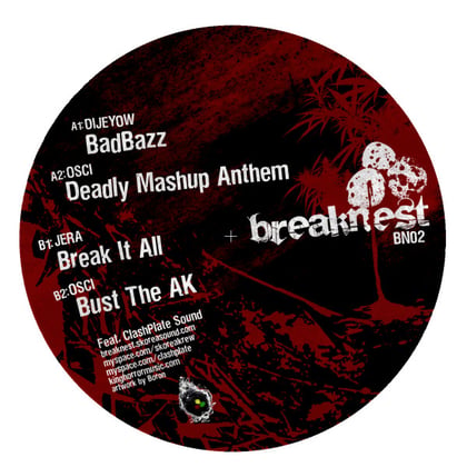 Breaknest Records 02 album by Osci, Dijeyow & Jera - Drum and Bass Cover Art