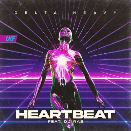 Heartbeat album by Delta Heavy - Drum and Bass Cover Art