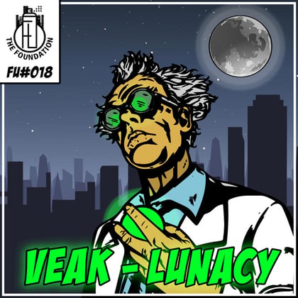 Lunacy album by Salaryman & Veak - Drum and Bass Cover Art