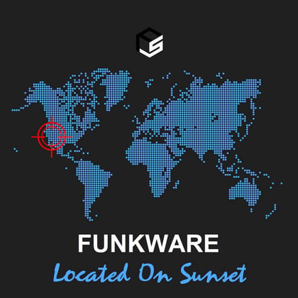 Located On Sunset album by Funkware - Drum and Bass Cover Art