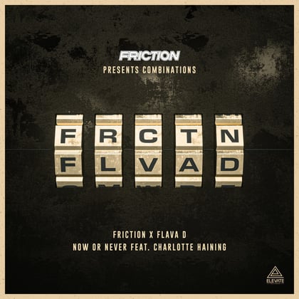 Now or Never album by Friction, Charlotte Haining & Flava D - Drum and Bass Cover Art