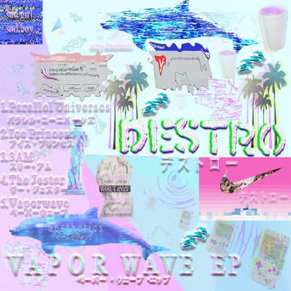 Vaporwave album by Destro - Drum and Bass Cover Art