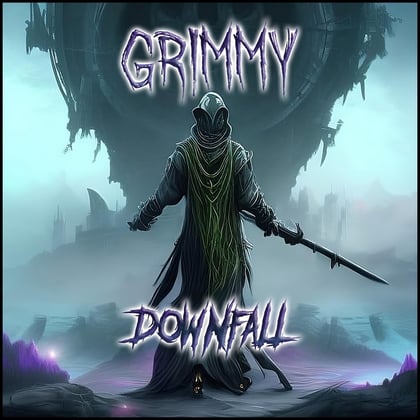 Downfall album by Grimmy - Drum and Bass Cover Art