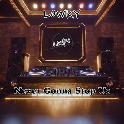 Never Gonna Stop Us album by L0WKY - Drum and Bass Cover Art