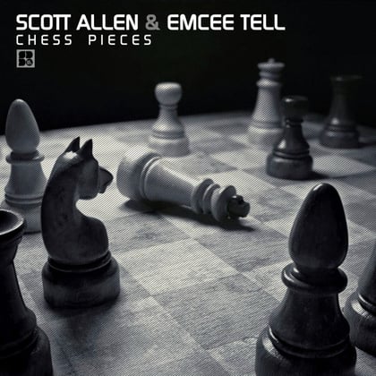 Chess Pieces album by Scott Allen & Emcee Tell - Drum and Bass Cover Art