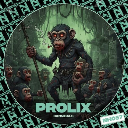 Cannibals album by Prolix - Drum and Bass Cover Art
