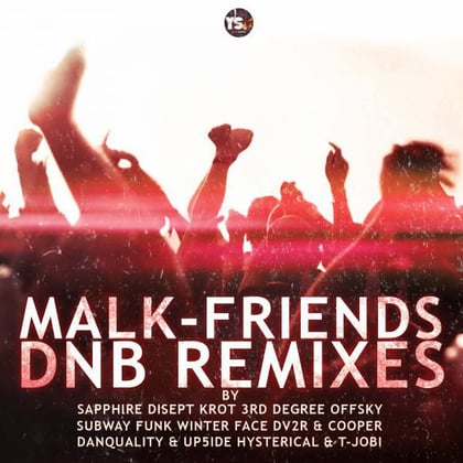 Friends (DnB Remixes) album by Malk & NickBee - Drum and Bass Cover Art