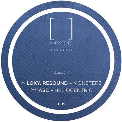 Monsters / Heliocentric album by Blocks & Escher - Drum and Bass Cover Art