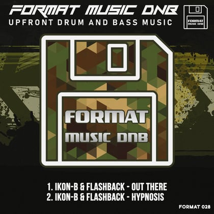 Out There & Hypnosis album by Ikon-B - Drum and Bass Cover Art