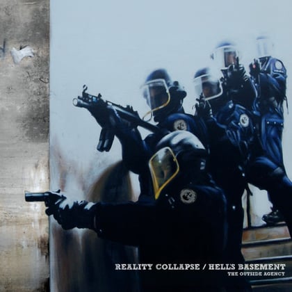 Reality Collapse / Hell's Basement album by The Outside Agency - Drum and Bass Cover Art