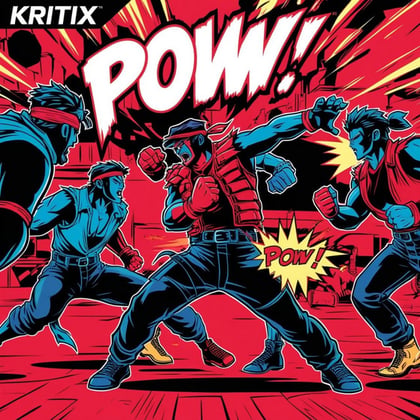 POW album by Kritix - Drum and Bass Cover Art