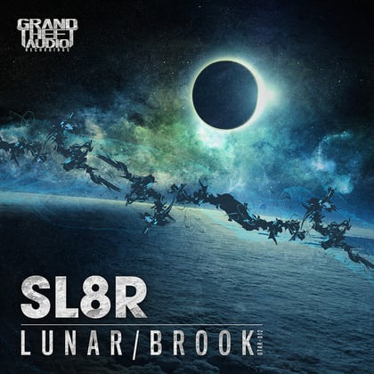 Lunar // Brook album by Sl8r - Drum and Bass Cover Art