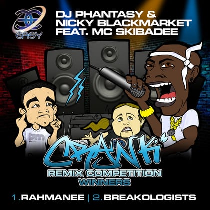 Crank (DJ Rahmanee Remix / Breakologists Remix) album by Nicky Blackmarket, DJ Phantasy & Skibadee - Drum and Bass Cover Art