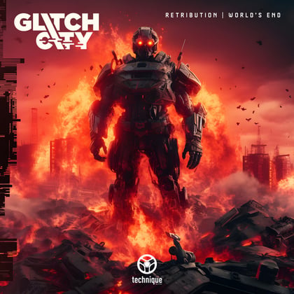 Retribution / World's End album by Glitch City - Drum and Bass Cover Art