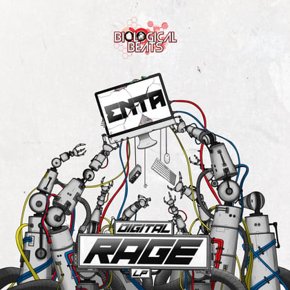 Digital Rage album by enta - Drum and Bass Cover Art