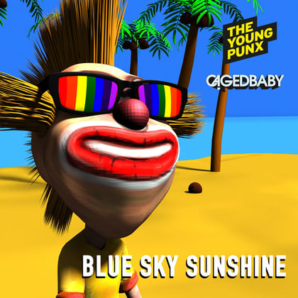 Blue Sky Sunshine album by John B & Cagedbaby - Drum and Bass Cover Art