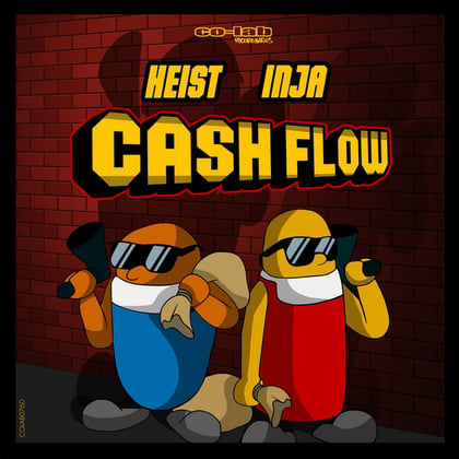 Cash Flow album by Zero G, Heist & Inja - Drum and Bass Cover Art