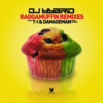 Raggamuffin Remixes album by DJ Hybrid, T>I & Damageman - Drum and Bass Cover Art