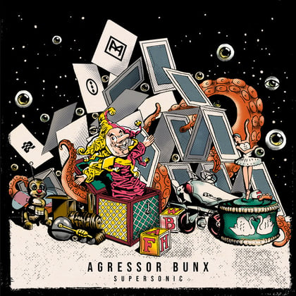 Supersonic album by Agressor Bunx - Drum and Bass Cover Art