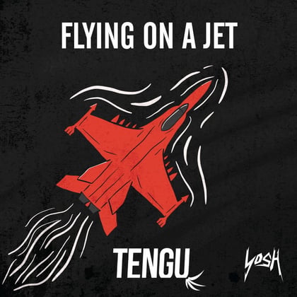 Flying on a Jet album by Tengu - Drum and Bass Cover Art