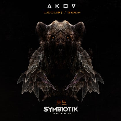 Locust / Geek album by AKOV - Drum and Bass Cover Art