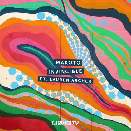 Invincible album by Makoto - Drum and Bass Cover Art