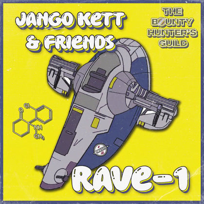 Jango Kett & Friends: Rave-I album by Jango Kett - Drum and Bass Cover Art