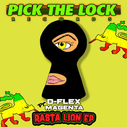 Rasta Lion EP album by D-Flex - Drum and Bass Cover Art