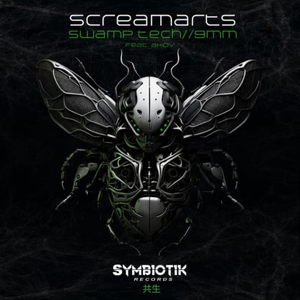 Swamp Tech/9mm album by Screamarts - Drum and Bass Cover Art