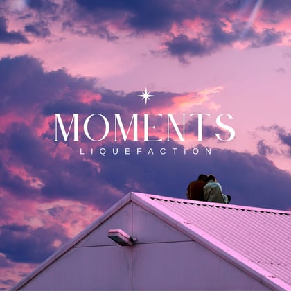 Moments album by Liquefaction - Drum and Bass Cover Art