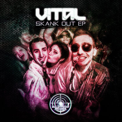 Skank Out album by Vital - Drum and Bass Cover Art