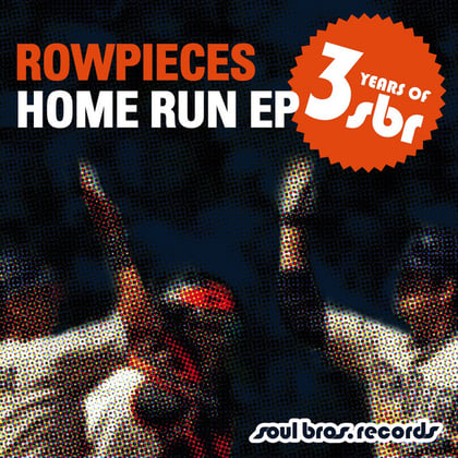 Home Run EP album by Rowpieces - Drum and Bass Cover Art
