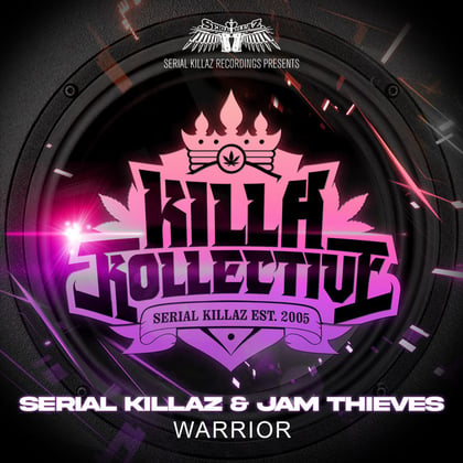 Warrior album by Serial Killaz & Jam Thieves - Drum and Bass Cover Art