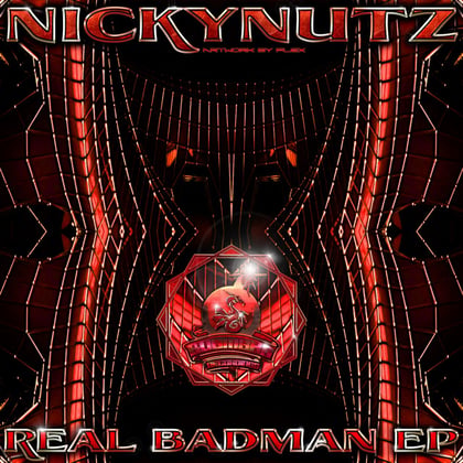 Real Badman EP album by Nickynutz - Drum and Bass Cover Art